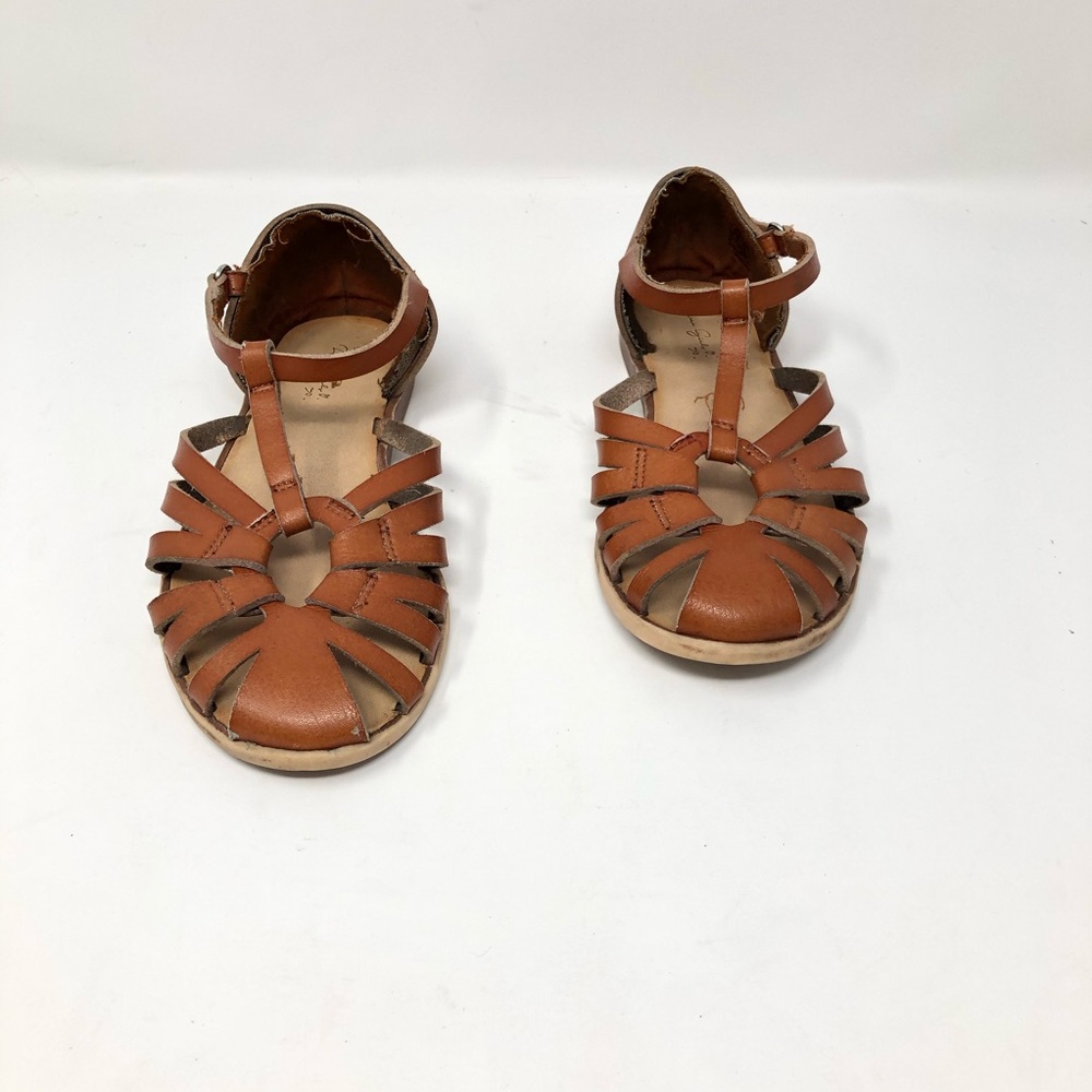 Zara Kids Girls tan sandals sz 12